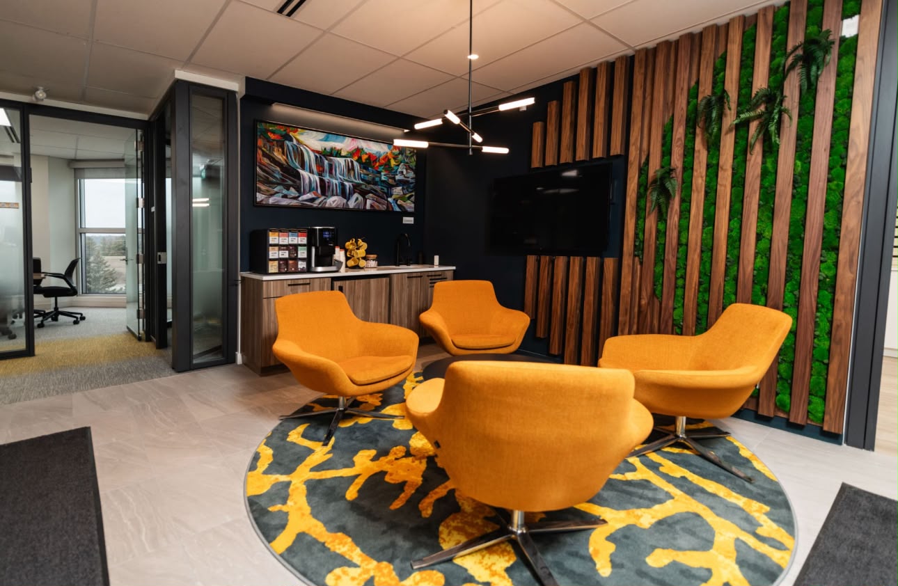 Sala de espera de la oficina de Terán Financial Services