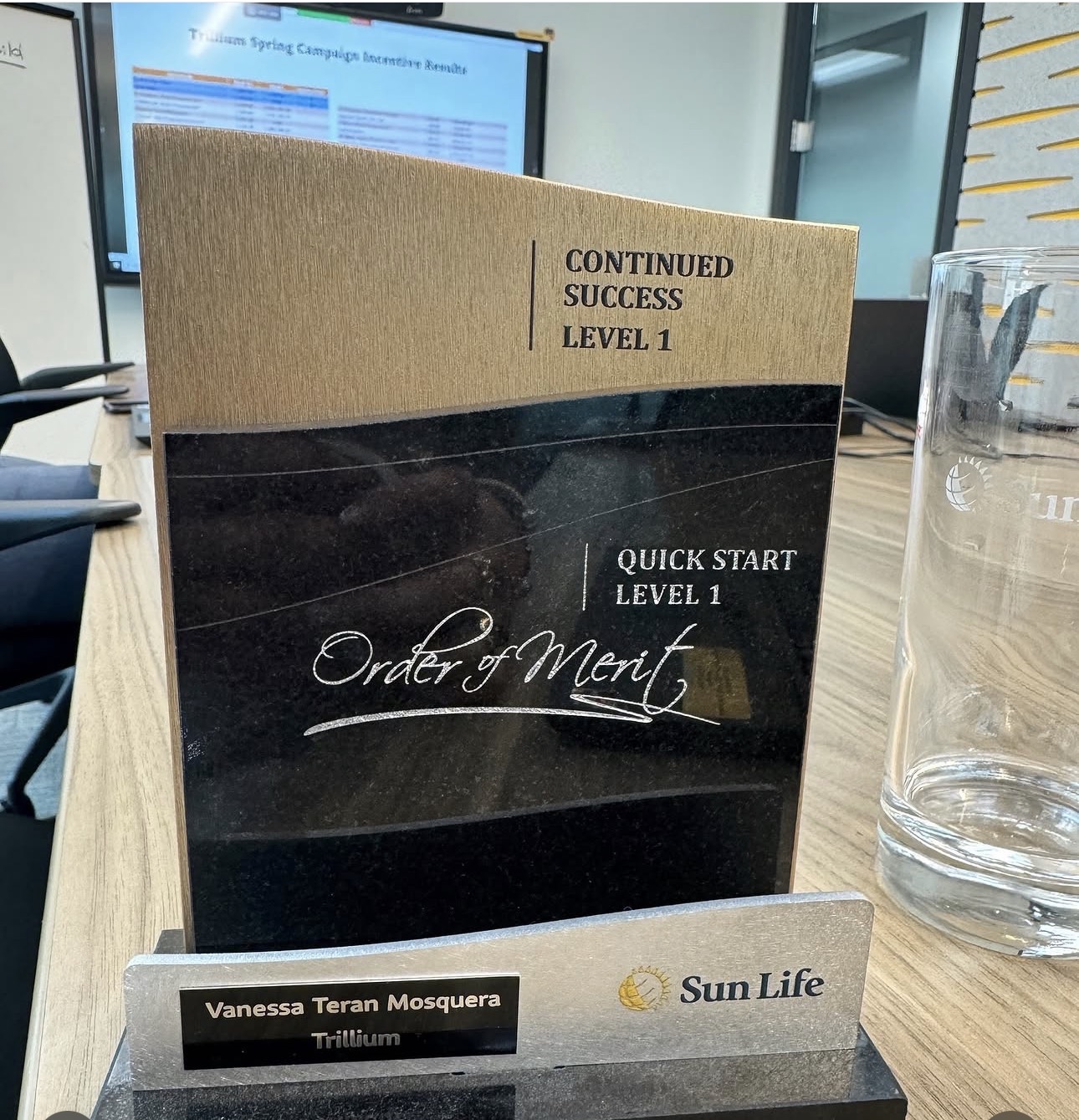 Premio Order of Merit de Sun Life a Vanessa Terán